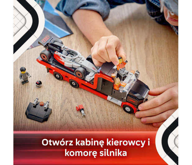 LEGO CITY 60493 Ciężarówka F1® z bolidem Audi F1® - 1489556 - zdjęcie 6